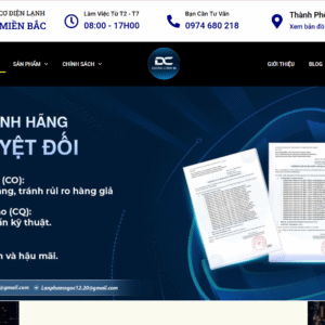 Website Điện Lạnh 01